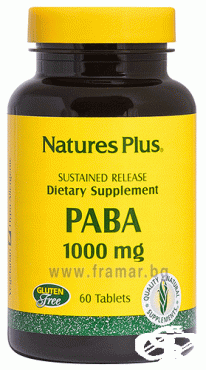 НЕЙЧЪРС ПЛЮС ПАБА (ПАРААМИНОБЕНЗОЕНА КИСЕЛИНА) таблетки 1000 мг * 60