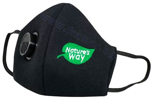 ПРЕДПАЗНА МАСКА С КЛАПАН ЗА МНОГОКРАТНА УПОТРЕБА * 1