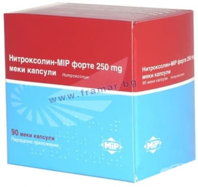 НИТРОКСОЛИН - МИП ФОРТЕ капсули 250 мг * 90 MIP PHARMA
