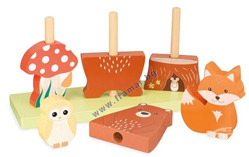 ПЪЗЕЛ НИЗАНКА С ЖИВОТНИ ORANGE TREE TOYS