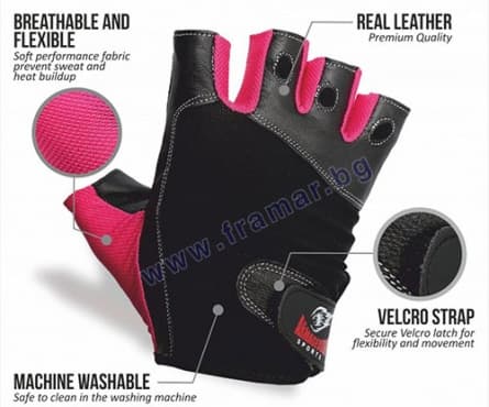 АРМАГЕДОН СПОРТС ДАМСКИ РЪКАВИЦИ PINK FIT размери M, S, XS