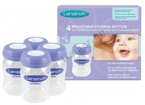 ЛАНСИНОХ КОМПЛЕКТ ШИШЕТА ЗА СЪХРАНЕНИЕ НА КЪРМА 160 мл * 4