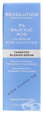 РЕВОЛЮШЪН SKINCARE СЕРУМ ЗА ЛИЦЕ ПРИ ПЕТНА SALICYLIC ACID 2% 30 мл