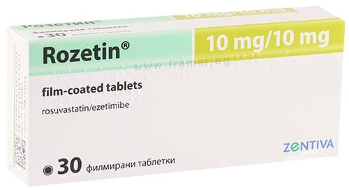 РОЗЕТИН таблетки 10 мг / 10 мг * 30