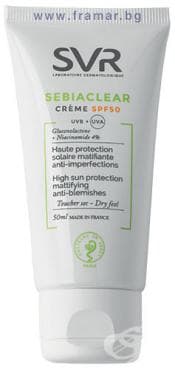 SVR СЕБИАКЛИЪР КРЕМ ЗА МАЗНА КОЖА SPF 50 50 мл.