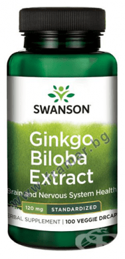 СУОНСЪН ГИНКО БИЛОБА TR капсули 120 мг * 100