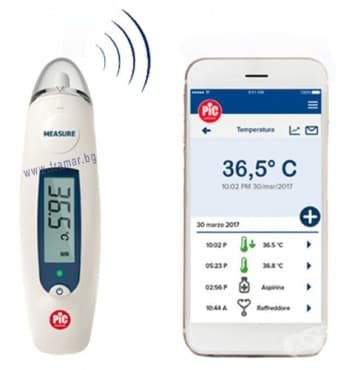 ИНФРАЧЕРВЕН ТЕРМОМЕТЪР PIC THERMO DIARY EAR