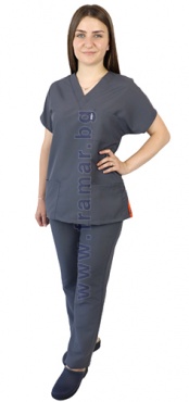 VIKING-T ТУНИКА С КЪС РЪКАВ И ПАНТАЛОН ERIK MICROFIBER GREY 2XS-3XL