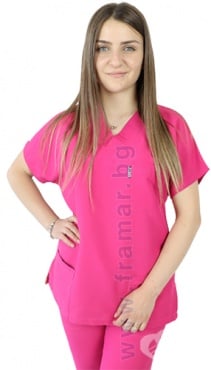 VIKING-T ТУНИКА С КЪС РЪКАВ И ПАНТАЛОН ERIK MICROFIBER PINK 2XS-3XL