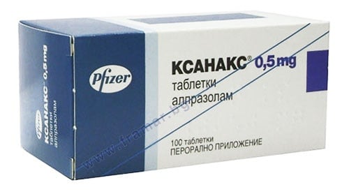 Изображение към продукта КСАНАКС таблетки 0.5  мг * 100