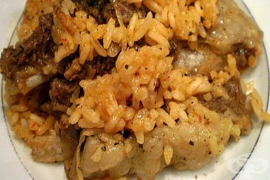 Агнешки ребърца с ориз и кисело зеле - изображение