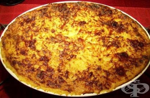 Картофена запеканка с мариновано месо - изображение
